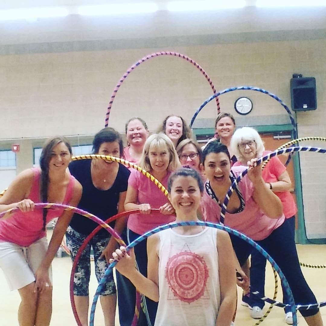 Weekly hula hoop classes