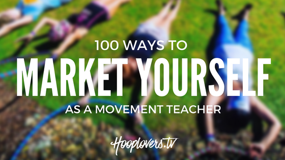 Market Yourself as a Hoop Teacher.